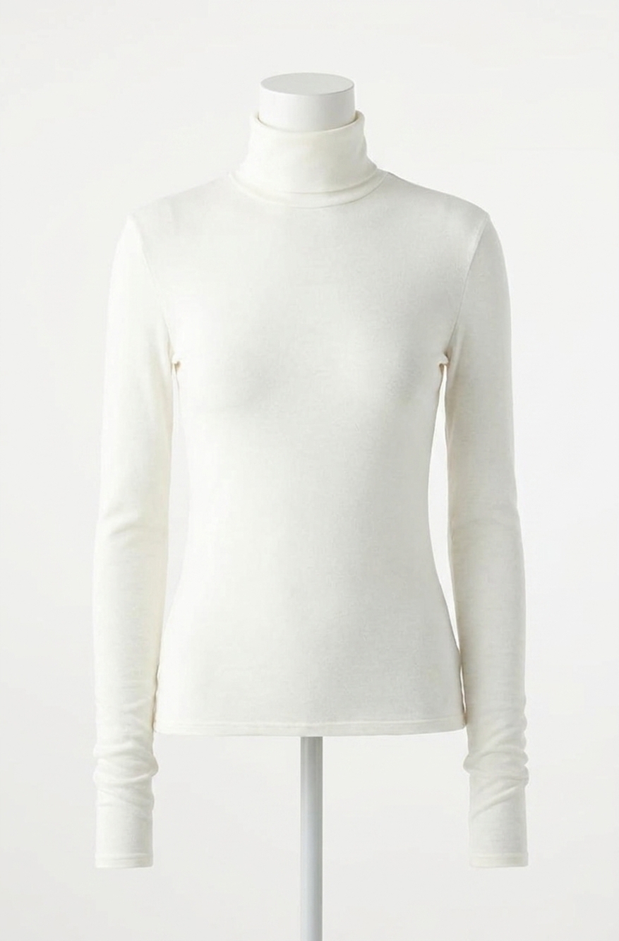 NEW AMO reese long sleeve tee in eggshell